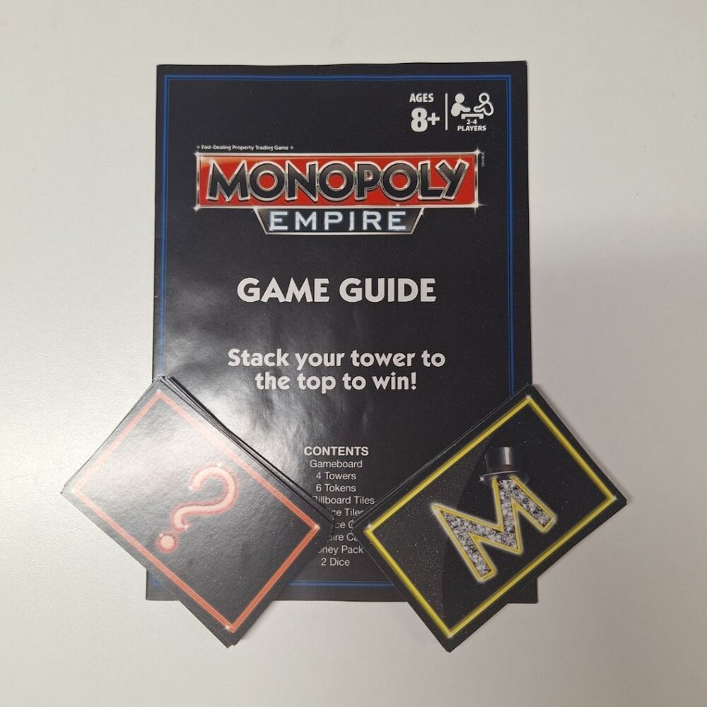 Monopoly Empire 2014 Replacement Pieces Cards Chance Instructions‎ Rules